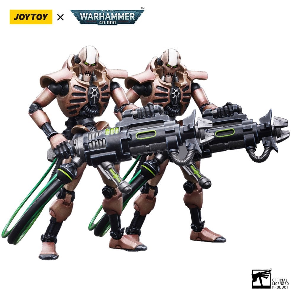 Warhammer 40k Action Figure 2-Pack 1/18 Necrons Szarekhan Dynasty Immortal with Tesla Carbine 