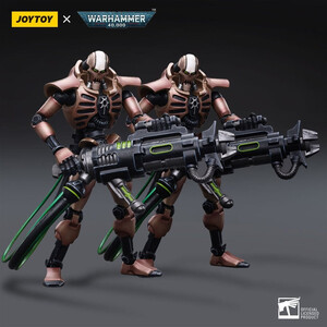 JoyToy Warhammer 40k Action Figure 2-Pack 1/18 Necrons Szarekhan Dynasty Immortal with Tesla Carbine 