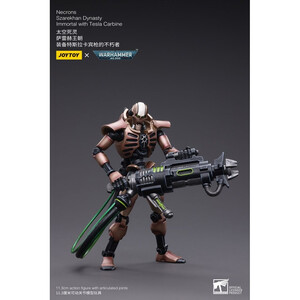 JoyToy Warhammer 40k Action Figure 2-Pack 1/18 Necrons Szarekhan Dynasty Immortal with Tesla Carbine 