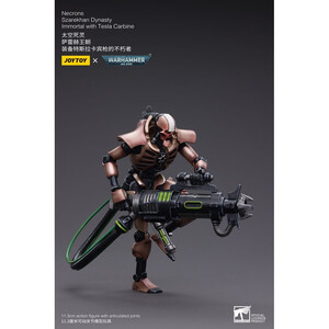 JoyToy Warhammer 40k Action Figure 2-Pack 1/18 Necrons Szarekhan Dynasty Immortal with Tesla Carbine 