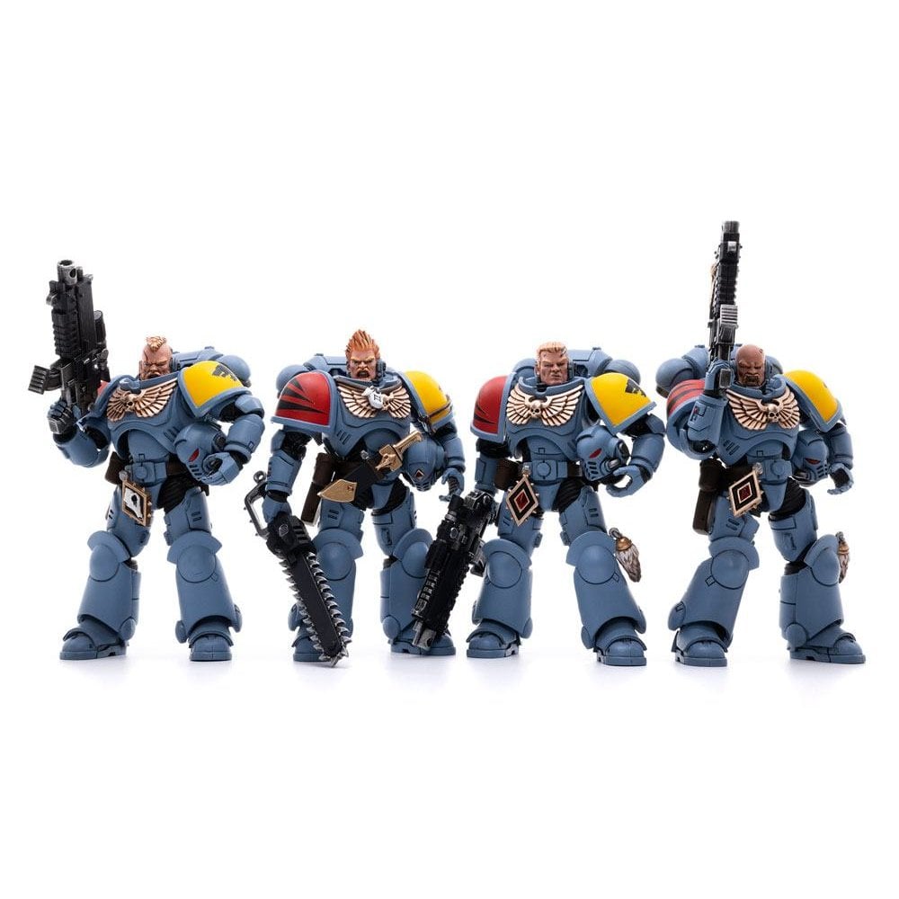 JoyToy Warhammer 40k Action Figure 4-Pack 1/18 Space Wolves Battle Hunters