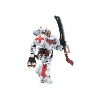 JoyToy Warhammer 40k 1/18 Scale Action Figure White Scars Assault Intercessor Sergeant Tsendbaatar 