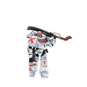 JoyToy Warhammer 40k 1/18 Scale Action Figure White Scars Assault Intercessor Sergeant Tsendbaatar 