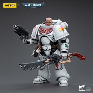 JoyToy Warhammer 40k 1/18 Scale Action Figure White Scars Assault Intercessor Sergeant Tsendbaatar 