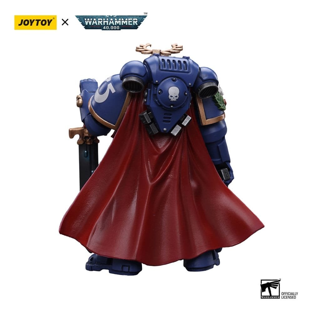 EM ESTOQUE] JOYTOY Warhammer 30K 1/18 Figuras de ação Ultramarines Legion Praetor com espada elétrica e modelo Volkite Serpenta