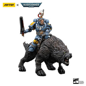 JoyToy Warhammer 40k 1/18 Scale Action Figure Space Wolves Thunderwolf Cavalry Frode 