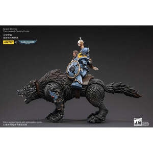 JoyToy Warhammer 40k 1/18 Scale Action Figure Space Wolves Thunderwolf Cavalry Frode 