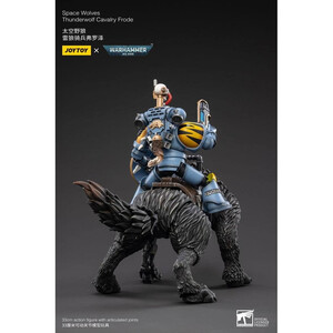 JoyToy Warhammer 40k 1/18 Scale Action Figure Space Wolves Thunderwolf Cavalry Frode 