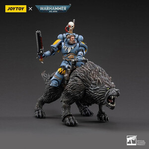 JoyToy Warhammer 40k 1/18 Scale Action Figure Space Wolves Thunderwolf Cavalry Frode 