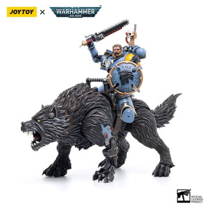 JoyToy Warhammer 40k 1/18 Scale Action Figure Space Wolves Thunderwolf Cavalry Frode 