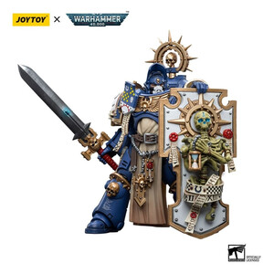 JoyToy Warhammer 40k 1/18 Scale Action Figure Ultramarines Primaris Captain with Relic Shield and Power Sword 