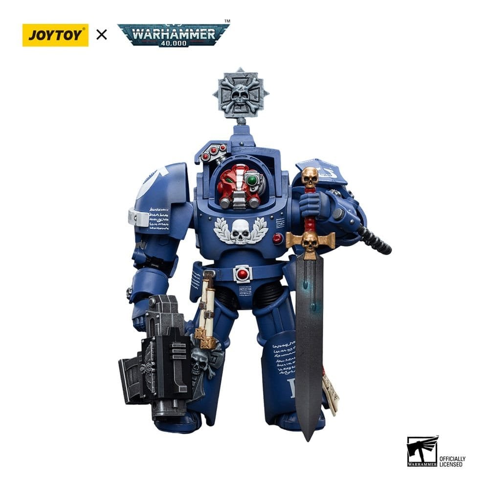 JoyToy Warhammer 40k 1/18 Scale Action Figure Ultramarines Terminators Sergeant Terconon 