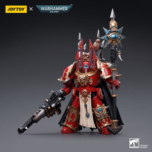 JoyToy Warhammer 40k 1/18 Scale Action Figure Chaos Space Marines Crimson Slaughter Sorcerer Lord in Terminator Armour 