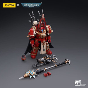 JoyToy Warhammer 40k 1/18 Scale Action Figure Chaos Space Marines Crimson Slaughter Sorcerer Lord in Terminator Armour 