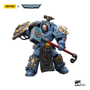 JoyToy Warhammer 40k 1/18 Scale Action Figure Space Wolves Arjac Rockfist 