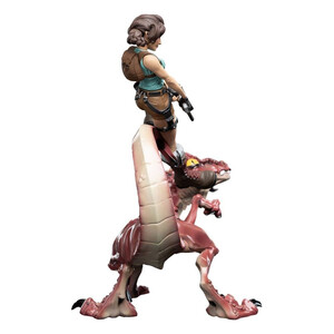 Weta Workshop Tomb Raider Mini Epics Lara Croft & Raptor 