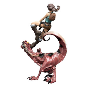 Weta Workshop Tomb Raider Mini Epics Lara Croft & Raptor 