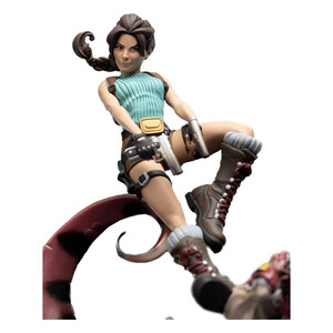 Weta Workshop Tomb Raider Mini Epics Lara Croft & Raptor 