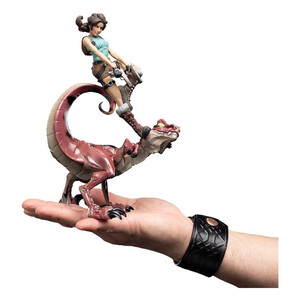 Weta Workshop Tomb Raider Mini Epics Lara Croft & Raptor 