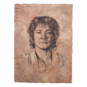 Weta Workshop The Hobbit Art Print Portrait of Bilbo Baggins 