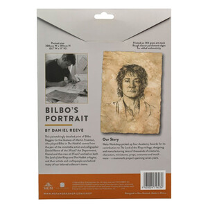 Weta Workshop The Hobbit Art Print Portrait of Bilbo Baggins 