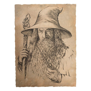 Weta Workshop The Hobbit Art Print Portrait of Gandalf the Grey 