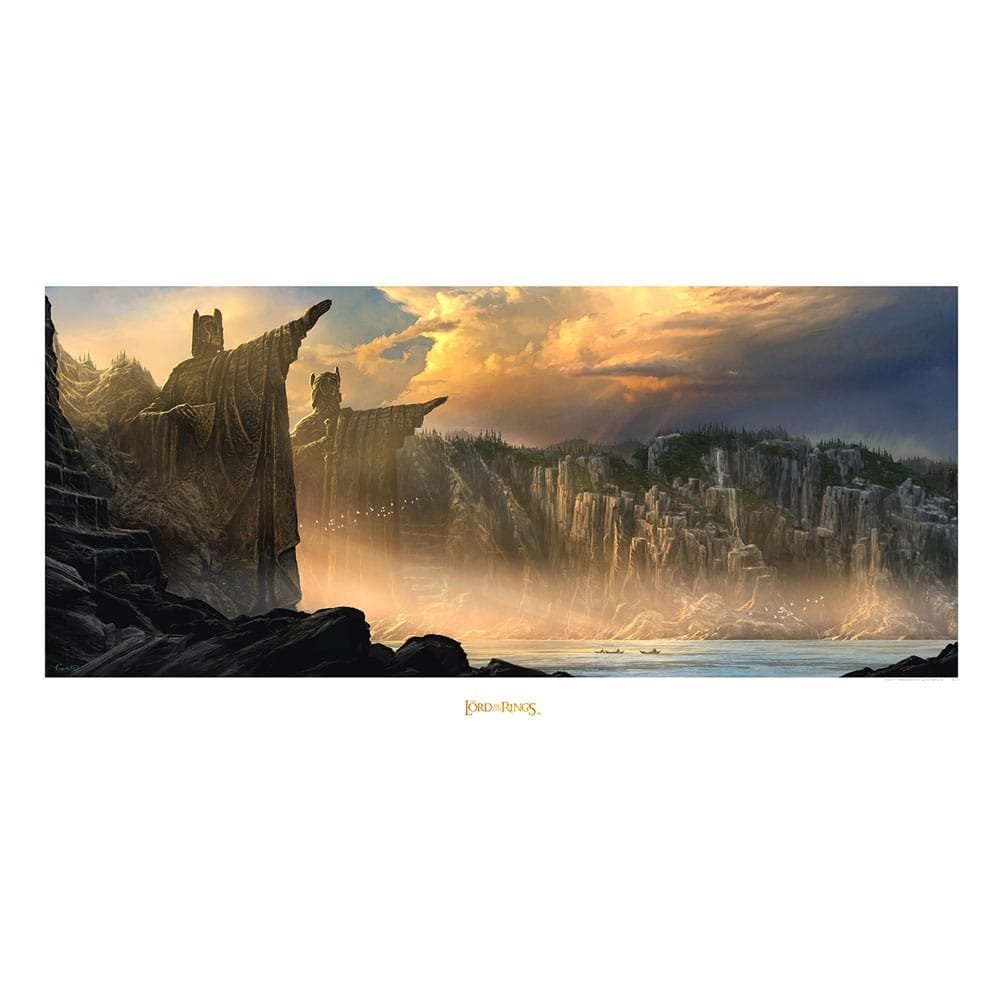 Weta Workshop Lord of the Rings Art Print The Argonath - Pillars of the Kings 