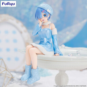 Furyu ReZero Starting Life in Another World Noodle Stopper Rem Snow Princess Pearl Color Ver. 