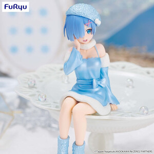 Furyu ReZero Starting Life in Another World Noodle Stopper Rem Snow Princess Pearl Color Ver. 