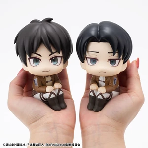Megahouse Attack on Titan Look Up Figures Eren Jaeger & Levi Set (with gift) 