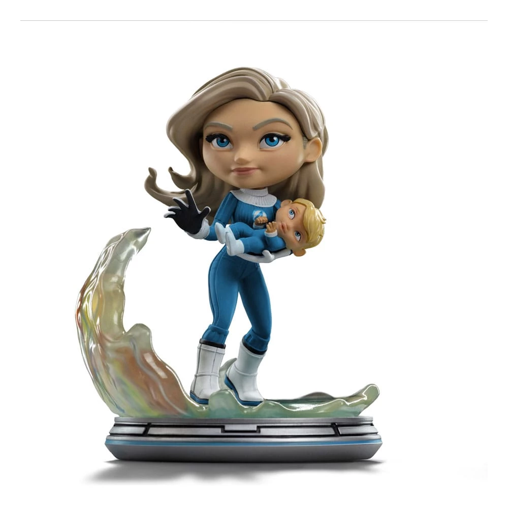 Iron Studios Fantastic Four MiniCo Invisible Woman and Franklin 