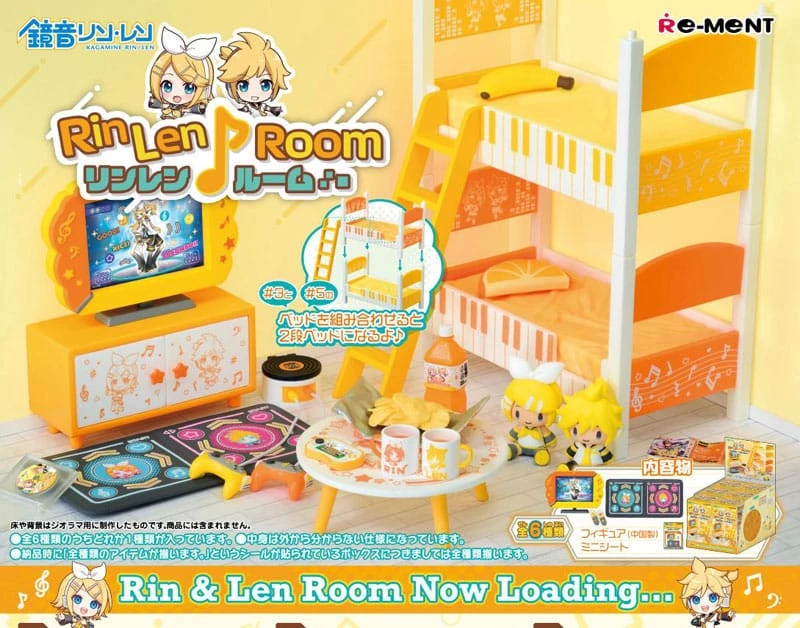 Re-Ment Hatsune Miku Mini Figures Rin Len Room Full Box 