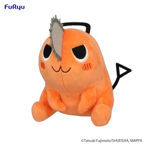 Furyu Chainsaw Man Plush Toy Pochita Sitting Naughty 