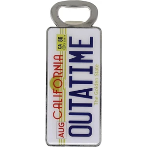 Fanattik Back to The Future Outatime Bottle Opener – Officially Licensed Delorean Plate Design 