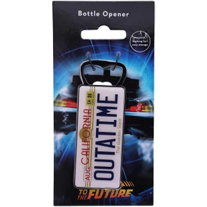 Fanattik Back to The Future Outatime Bottle Opener – Officially Licensed Delorean Plate Design 