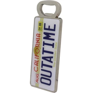Fanattik Back to The Future Outatime Bottle Opener – Officially Licensed Delorean Plate Design 