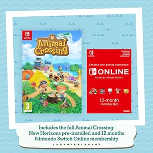 Nintendo Nintendo Switch Turquoise: Timmy & Tommy's Edition & Animal Crossing: New Horizons & 12 Month NSO 