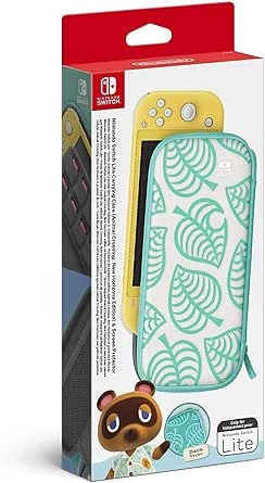 Nintendo Switch Lite Carrying Case Animal Crossing: New Horizons Edition & Screen Protector 