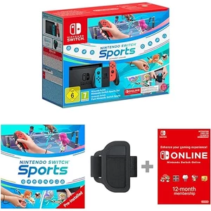 Nintendo Nintendo Switch Neon Red/Neon Blue & Switch Sports & 12 Month NSO 