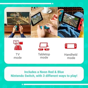 Nintendo Nintendo Switch Neon Red/Neon Blue & Switch Sports & 12 Month NSO 