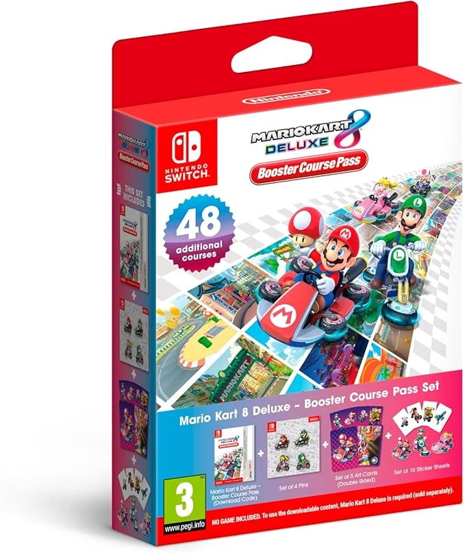 Mario Kart 8 Deluxe Booster Course Pass Set Switch 