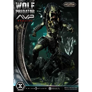 Prime 1 Studio Aliens vs Predator Requiem Real Elite Masterline 1/3 Scale Aliens vs Predator Requiem Wolf Predator DX Bonus Version 