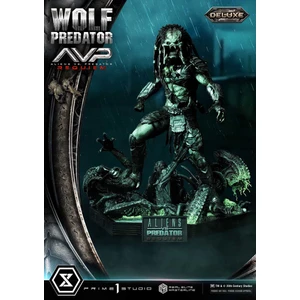 Prime 1 Studio Aliens vs Predator Requiem Real Elite Masterline 1/3 Scale Aliens vs Predator Requiem Wolf Predator DX Bonus Version 