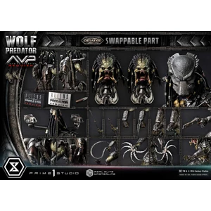 Prime 1 Studio Aliens vs Predator Requiem Real Elite Masterline 1/3 Scale Aliens vs Predator Requiem Wolf Predator DX Bonus Version 