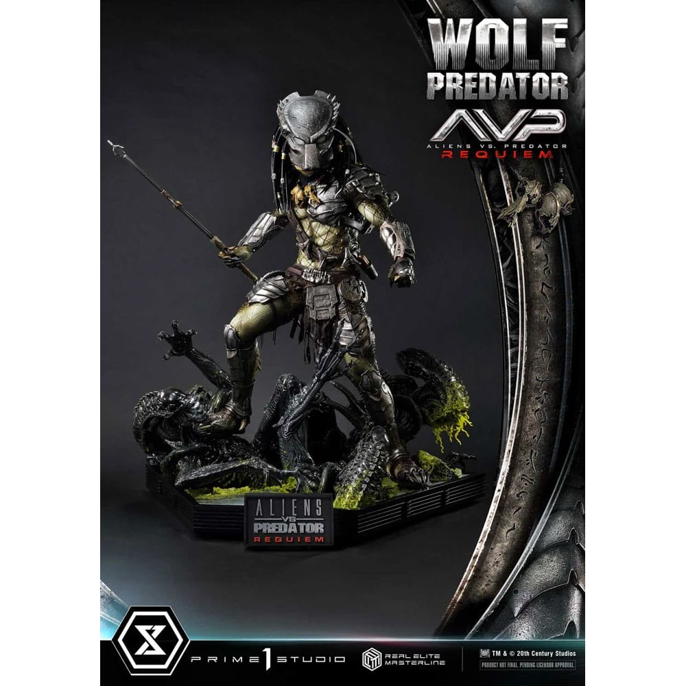 Aliens vs Predator Requiem Real Elite Masterline 1/3 Scale Aliens vs Predator Requiem Wolf Predator Deluxe Version 