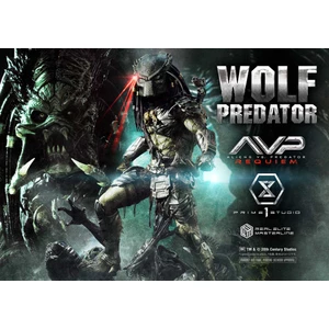 Prime 1 Studio Aliens vs Predator Requiem Real Elite Masterline 1/3 Scale Aliens vs Predator Requiem Wolf Predator Deluxe Version 