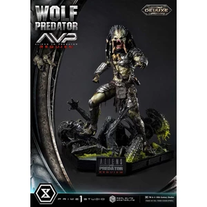 Prime 1 Studio Aliens vs Predator Requiem Real Elite Masterline 1/3 Scale Aliens vs Predator Requiem Wolf Predator Deluxe Version 
