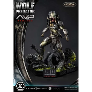 Prime 1 Studio Aliens vs Predator Requiem Real Elite Masterline 1/3 Scale Aliens vs Predator Requiem Wolf Predator Deluxe Version 