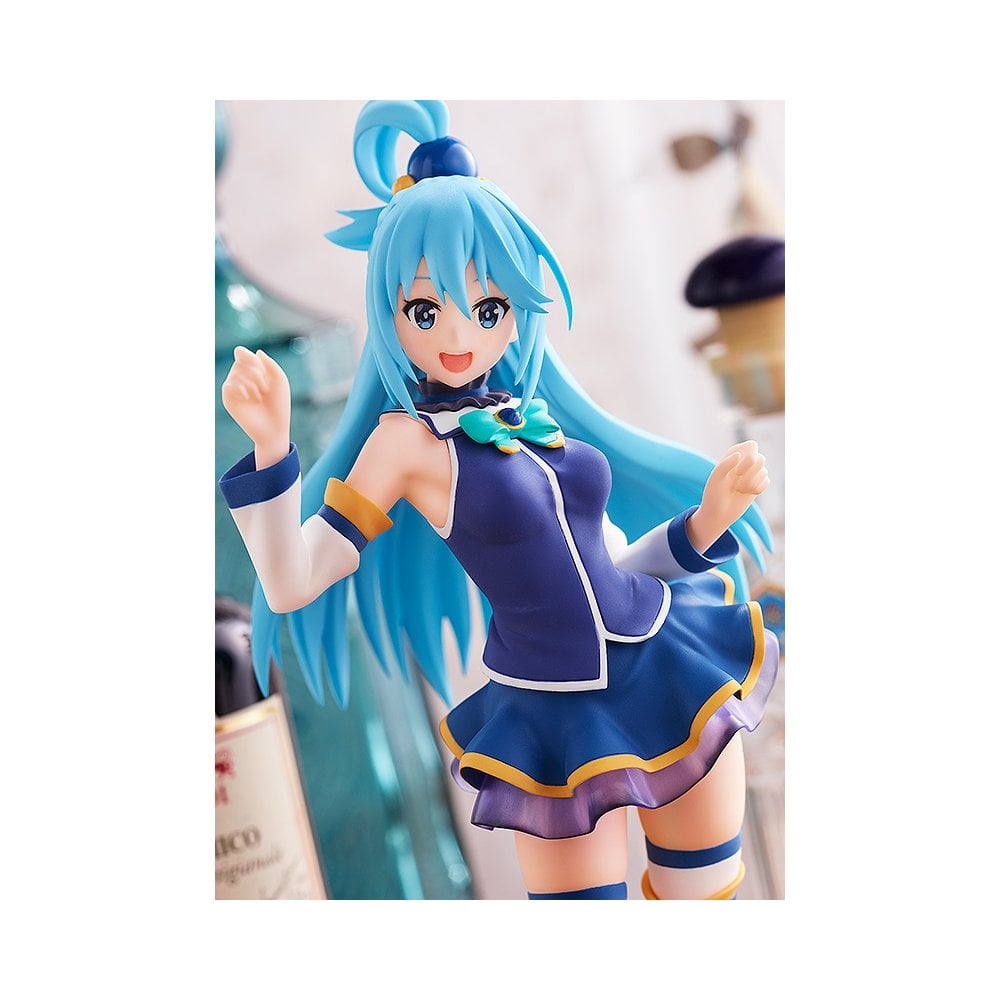 Pop Up Parade Aqua Swimsuit – Figurine Konosuba 18cm – Pose Dynamique – Collection Anime