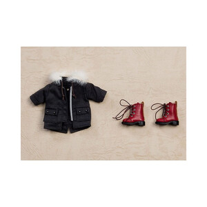 Good Smile Company Original Character Nendoroid Doll Warm Clothing Set Boots & Mod Coat (Black) 